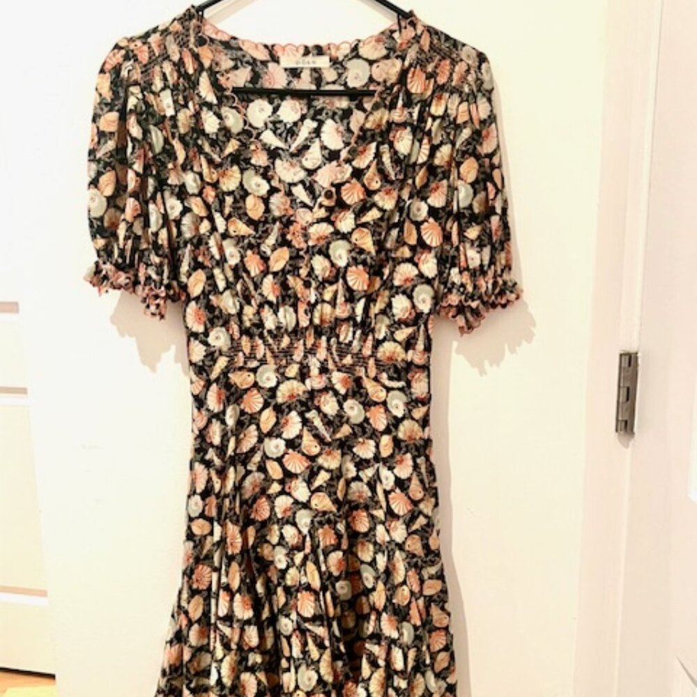 DOEN - Serra Dress in Noir Tresors De La Mer